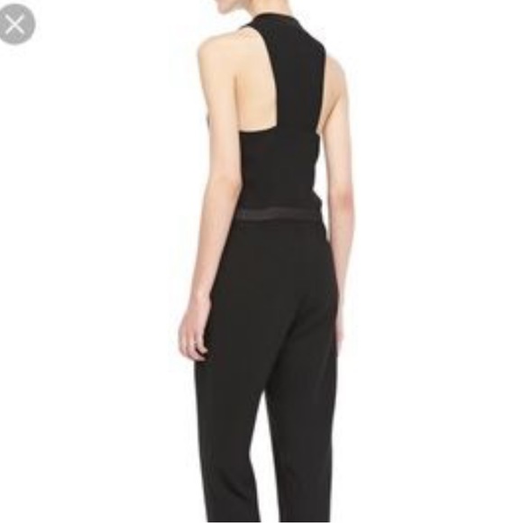 NWT Parker Racer Back-back Tuxedo Crepe Jumpsuit - Picture 2 of 9